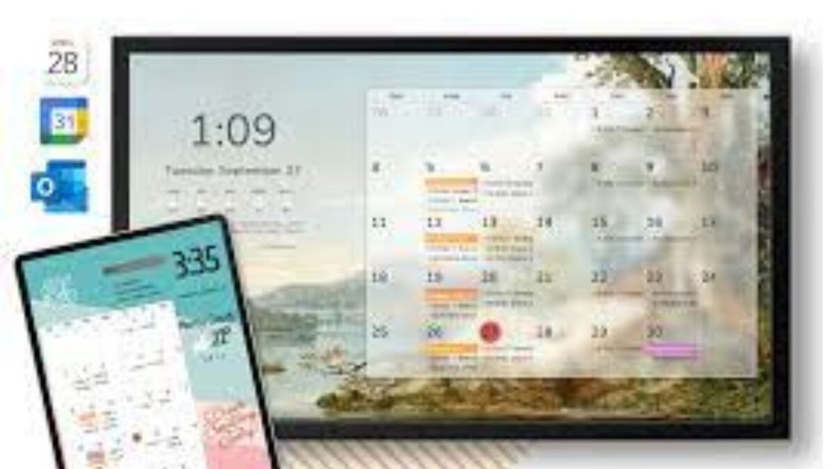 digital wall calendar touch screen
